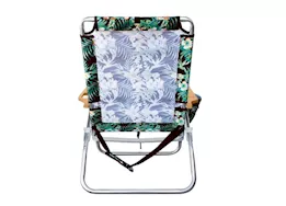 E-Z UP Hurley Mid-Height Wood Arm Beach Chair – Black Hawaiian