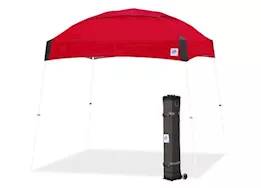 E-Z UP Dome 10' x 10' Shelter - Red Top / White Steel Frame
