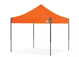 E-Z UP Eclipse 10' x 10' Shelter - Steel Orange Top / Black Steel Frame