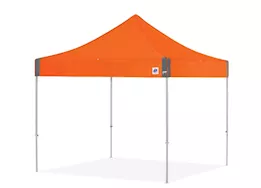 E-Z UP Eclipse 10' x 10' Shelter – Steel Orange Top / Gray Steel Frame