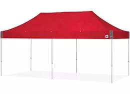 E-Z UP Eclipse 10' x 20' Shelter – Red Top / Gray Steel Frame
