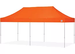 E-Z UP Eclipse 10' x 20' Shelter – Steel Orange Top / Gray Steel Frame