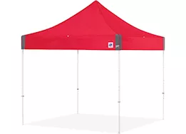 E-Z UP Eclipse 8' x 8' Shelter – Red Top / White Steel Frame