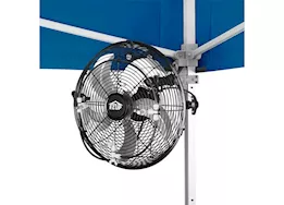 E-Z Up Misting fan kit, square leg shelter, portable, rechargeable, one box