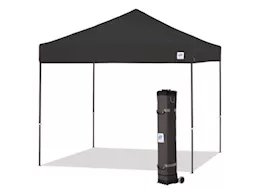 E-Z UP Pyramid 10' x 10' Shelter – Black Top / Gray Steel Frame