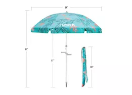 E-Z UP Hurley 7 ft. 2-Way Tilt Beach Umbrella – State Beach Aqua