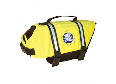 Fido Pet Products S - SAFETY NEON YELLOW NYLON DOG LIFE JACKET