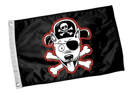 Paws Aboard Pirate Dog Flag