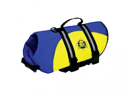 Fido Pet Products M - blue/yellow neoprene dog life jacket