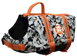 Fido Pet Products Xs - orange camo neoprene dog life jacket