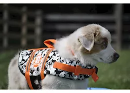 Fido Pet Products S - orange camo neoprene dog life jacket