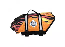 Fido Pet Products S - racing flames nylon dog life jacket