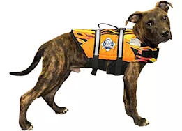 Fido Pet Products L - racing flames nylon dog life jacket