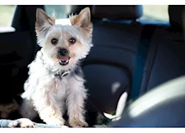 FidoRido® Dog Car Seat, Black with Tan Bones Fleece, Small