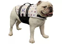 Paws Aboard Dog Life Jacket, Nautical, Medium