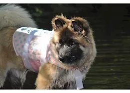 Fido Pet Products Xs - pink gray polka dot neoprene dog life jacket