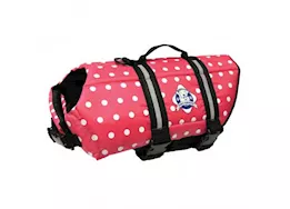 Fido Pet Products S - pink polka dot nylon dog life jacket