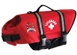 Paws Aboard Dog Life Jacket, Lifeguard Red, Large