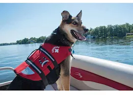 Paws Aboard Dog Life Jacket, Lifeguard Red, Large