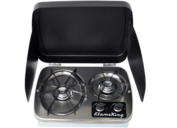Flame King Stovetop with wind shield, csa approved