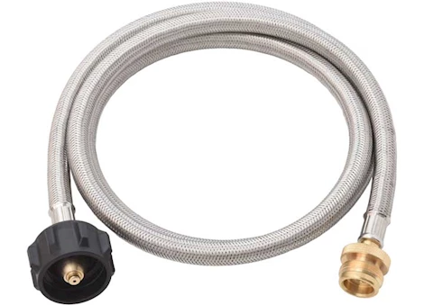 Flame King 5FT QCC TO CGA600 MALE CONNECTION-STEEL BRAIDED HOSE