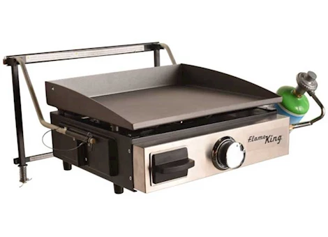 17IN GRIDDLE WITH 1LB REGULATOR AND RV MOUNTING BRACKET/STAND