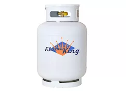 Flame King 100lb asme tank w/valves, gauge & lid