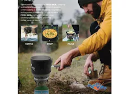 Flame King Camping and backpacking mini propane stove cooking system