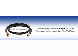 Flame King Auto regulator w/pls cover & l mnt bracket & 2-12in pigtails