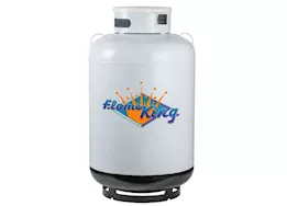 Flame King 420lb asme cylinder w/float gauge &relief valve