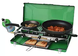 Flame King Portable 3 Burner Grill Propane Gas Camping Stove w/Toast Tray|YSNBBQ-136