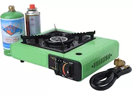 Flame King Portable butane & propane gas stove with single burner