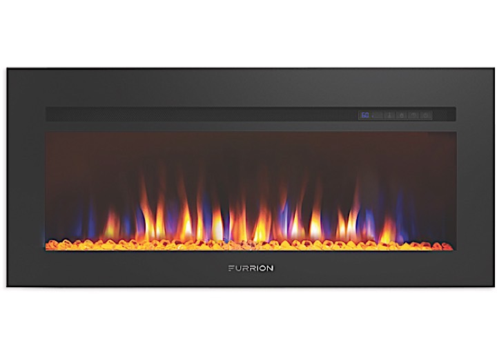 40IN BUILT-IN ELECTRICAL FIREPLACE W/CRYSTAL FLAME EFFECT– FLAT PANEL