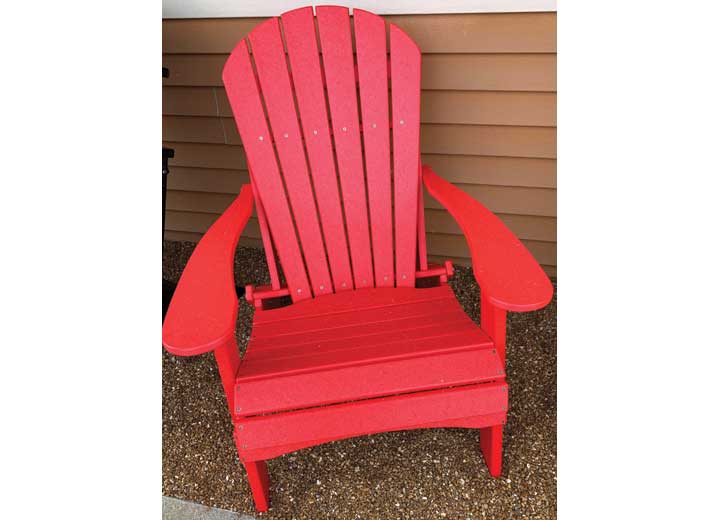 GREEN COUNTRY DÉCOR FOLDING ADIRONDACK CHAIR - RED