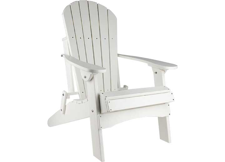GREEN COUNTRY DÉCOR FOLDING ADIRONDACK CHAIR - WHITE