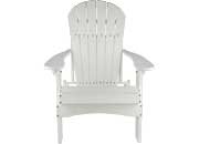 Green Country Décor Folding Adirondack Chair - White