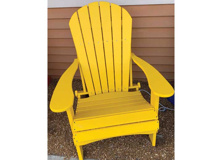 Green Country Décor Folding Adirondack Chair - Yellow Main Image