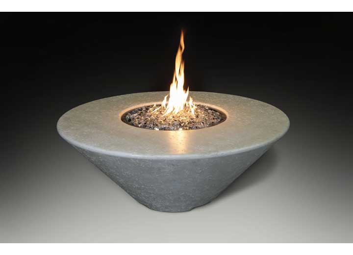 Grand Canyon 48”x48”18” Round Hard Plumbed Natural Gas Fire Table – Bone Main Image