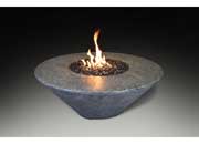 Grand Canyon 48”x48”18” Round Hard Plumbed Natural Gas Fire Table – Gray