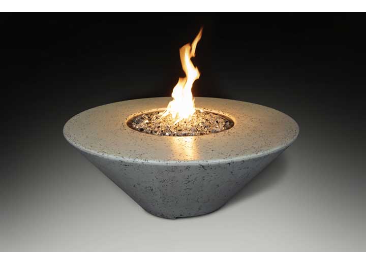 Grand Canyon 48”x48”18” Round Hard Plumbed Natural Gas Fire Table – White Main Image