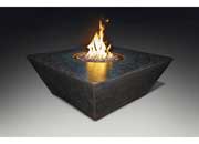 Grand Canyon 48”x48”18” Square Hard Plumbed Natural Gas Fire Table – Black