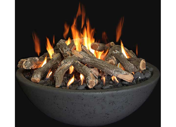 Grand Canyon 48” x 16” Liquid Propane Fire Bowl with Tee-Pee Burner – Black