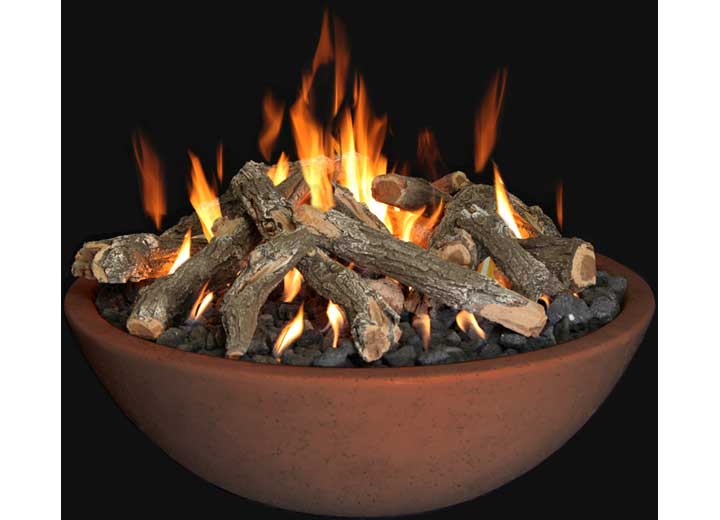 Grand Canyon 48” x 16” Natural Gas Fire Bowl with Tee-Pee Burner – Rust