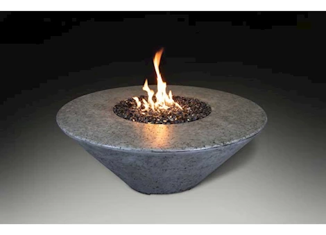 Grand Canyon 48”x48”18” Round Hard Plumbed Natural Gas Fire Table – Gray