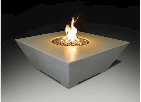 Grand Canyon 48”x48”18” Square Hard Plumbed Natural Gas Fire Table – Bone