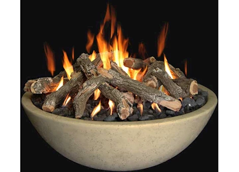 Grand Canyon 48” x 16” Natural Gas Fire Bowl with Ring Burner - Bone