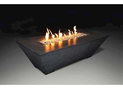Grand Canyon 60” x 30” x 24” Rectangular Liquid Propane Fire Table – Black Main Image