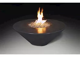 Grand Canyon 48”x48”18” Round Hard Plumbed Natural Gas Fire Table – Black