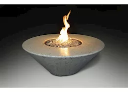 Grand Canyon 48”x48”18” Round Hard Plumbed Natural Gas Fire Table – White