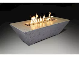 Grand Canyon 60”x30”18” Rectangular Gas Fire Table – White
